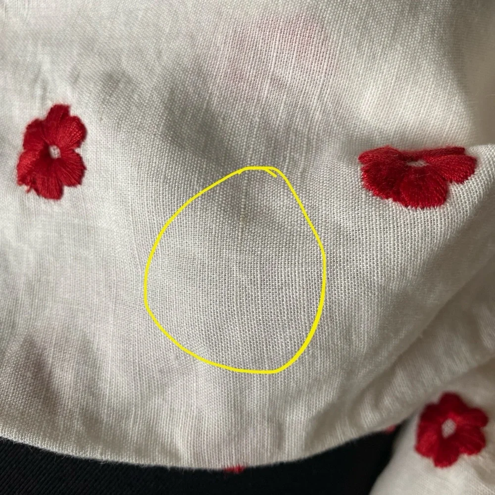 RHODE White and Red Polka Dot Midi Dress - Picture 9 of 12